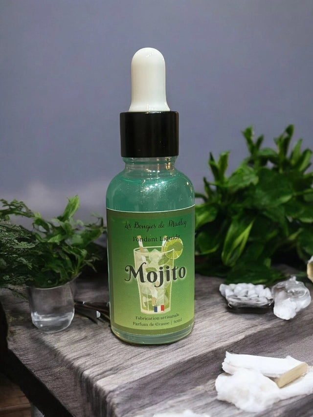 Laisse entrer la bonne humeur avec nos fondants parfumés liquides Fruits & Soleil 🍑 ! Pêche Monoï, Mojito, Fruits rouges, Hibiscus... Fait main en France.