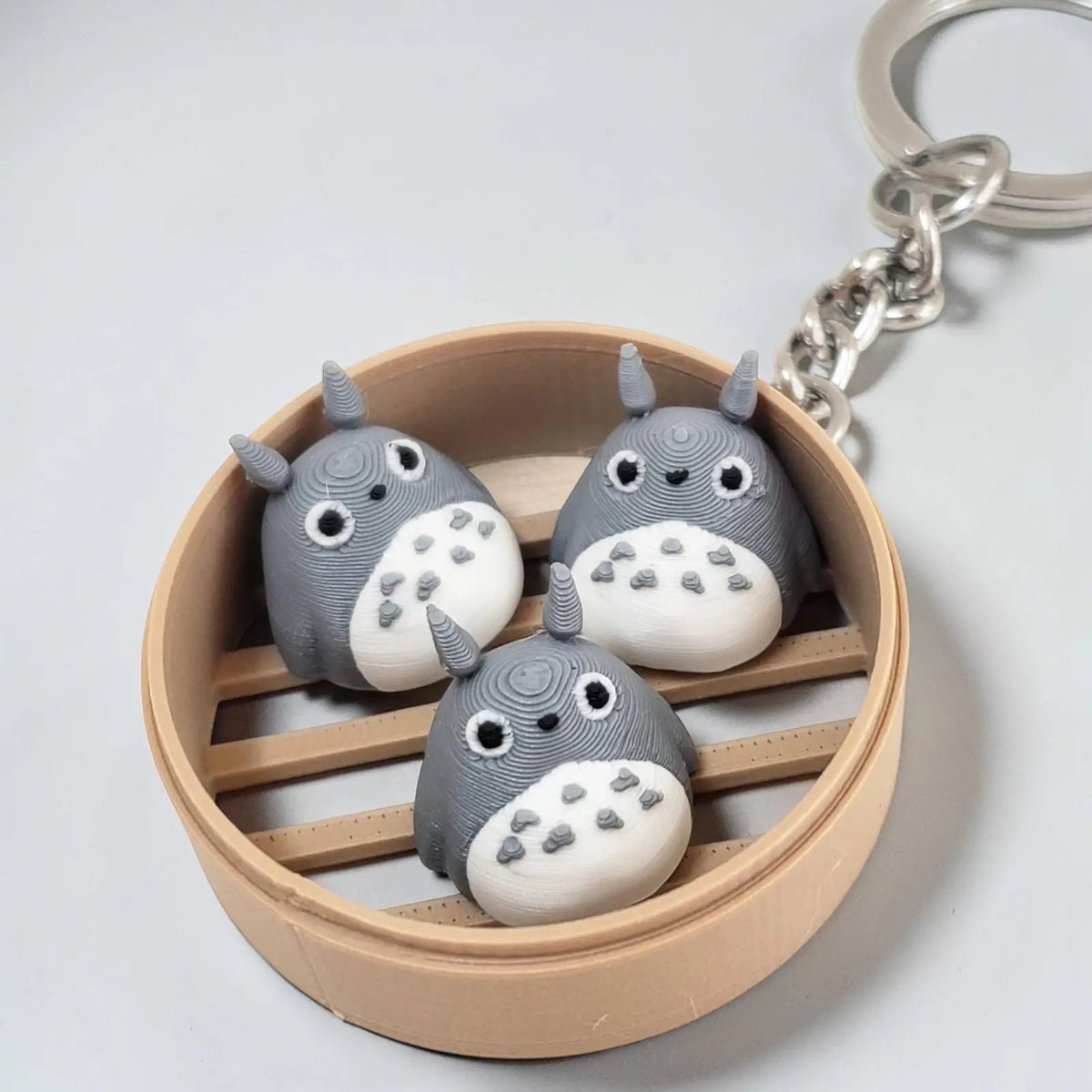 Porte-clé bun anti-stress kawaii en impression 3D représentant une créature japonaise mignonne