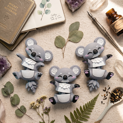 Porte-clé Koala articulé 3D – Bébé Koala Kawaii Epoxy Kawaii