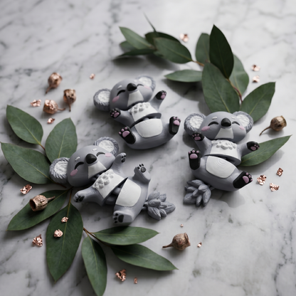 Porte-clé Koala articulé 3D – Bébé Koala Kawaii Epoxy Kawaii
