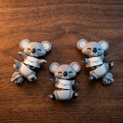 Porte-clé Koala articulé 3D – Bébé Koala Kawaii Epoxy Kawaii