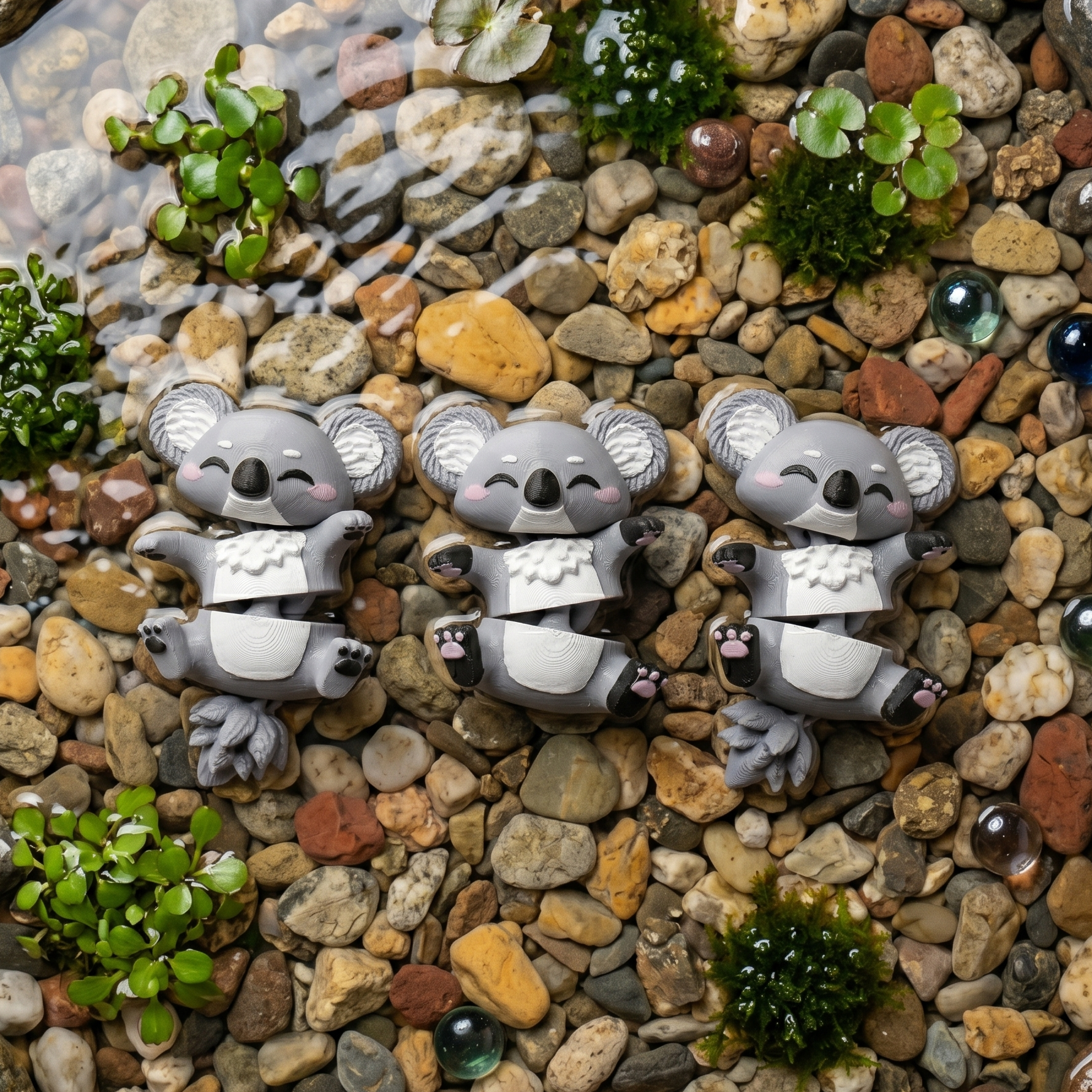 Porte-clé Koala articulé 3D – Bébé Koala Kawaii Epoxy Kawaii