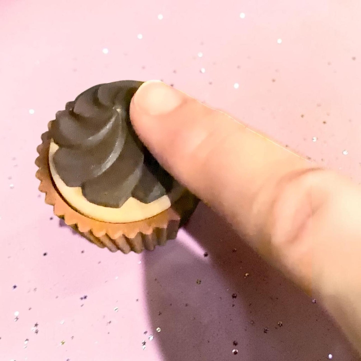 Accessoire anti-stress cupcake chocolat