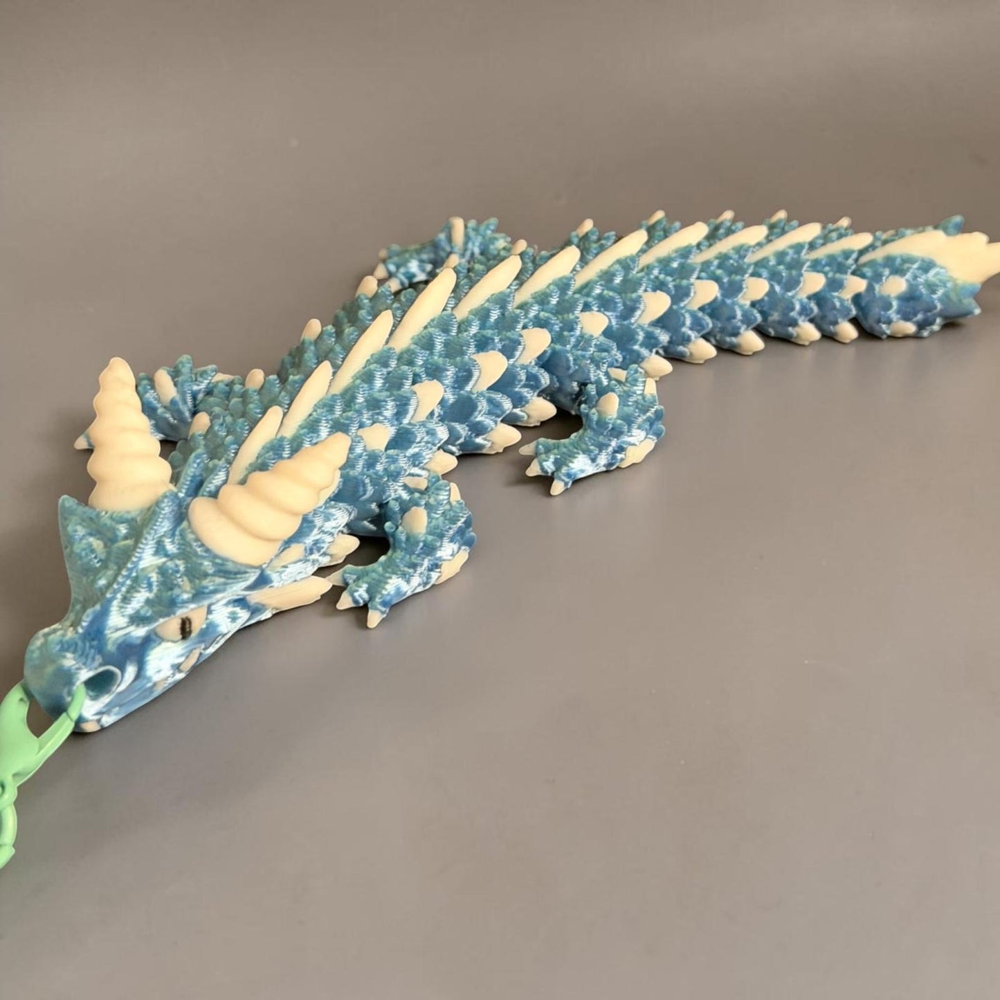 Dragon articulé porte-clé en PLA, figurine flexible kawaii, création artisanale Epoxy Kawaii