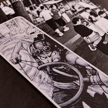 Marque-page style manga pirate en impression 3D noir et blanc avec plusieurs modèles de personnages au choix