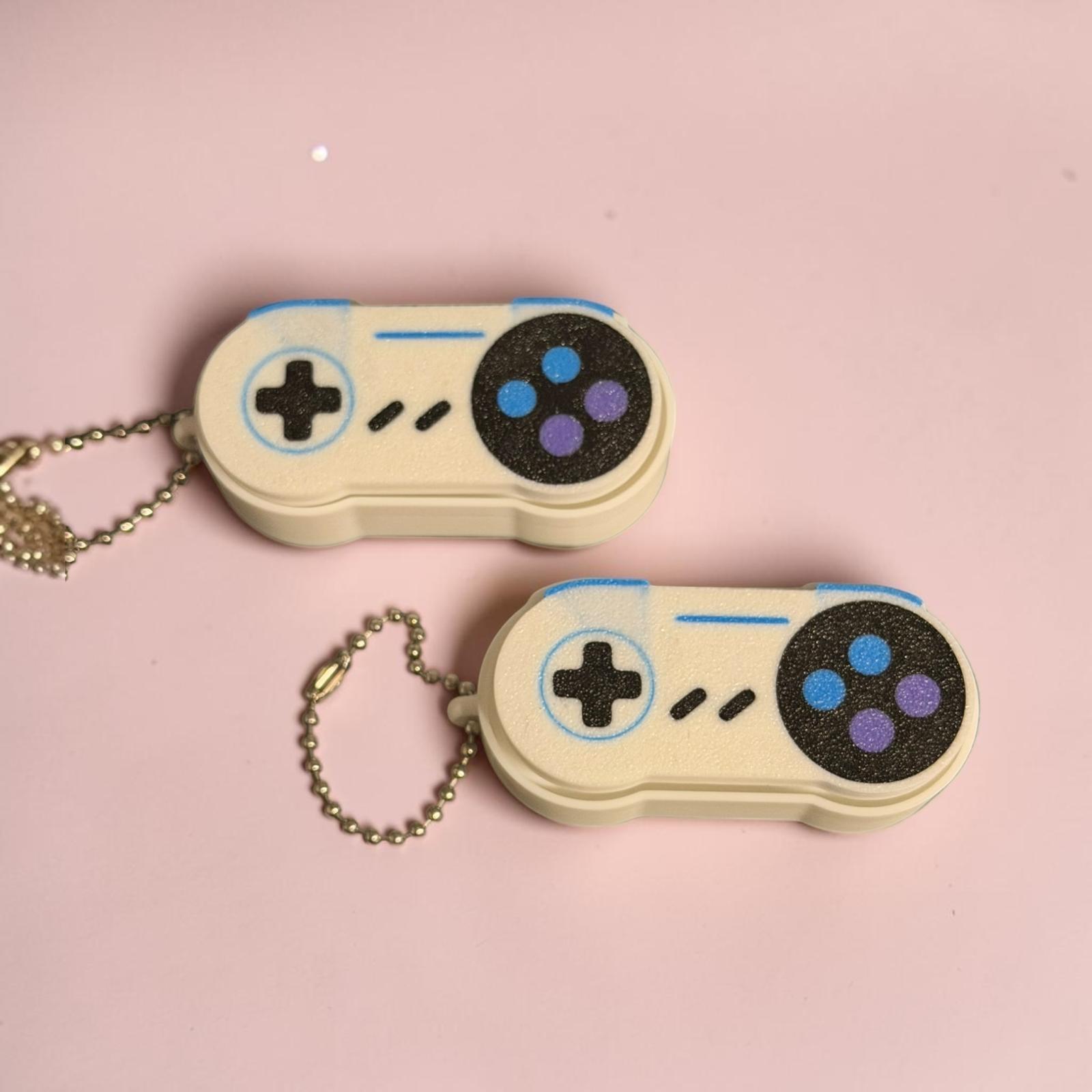 Porte-clés clicker manette rétro kawaii