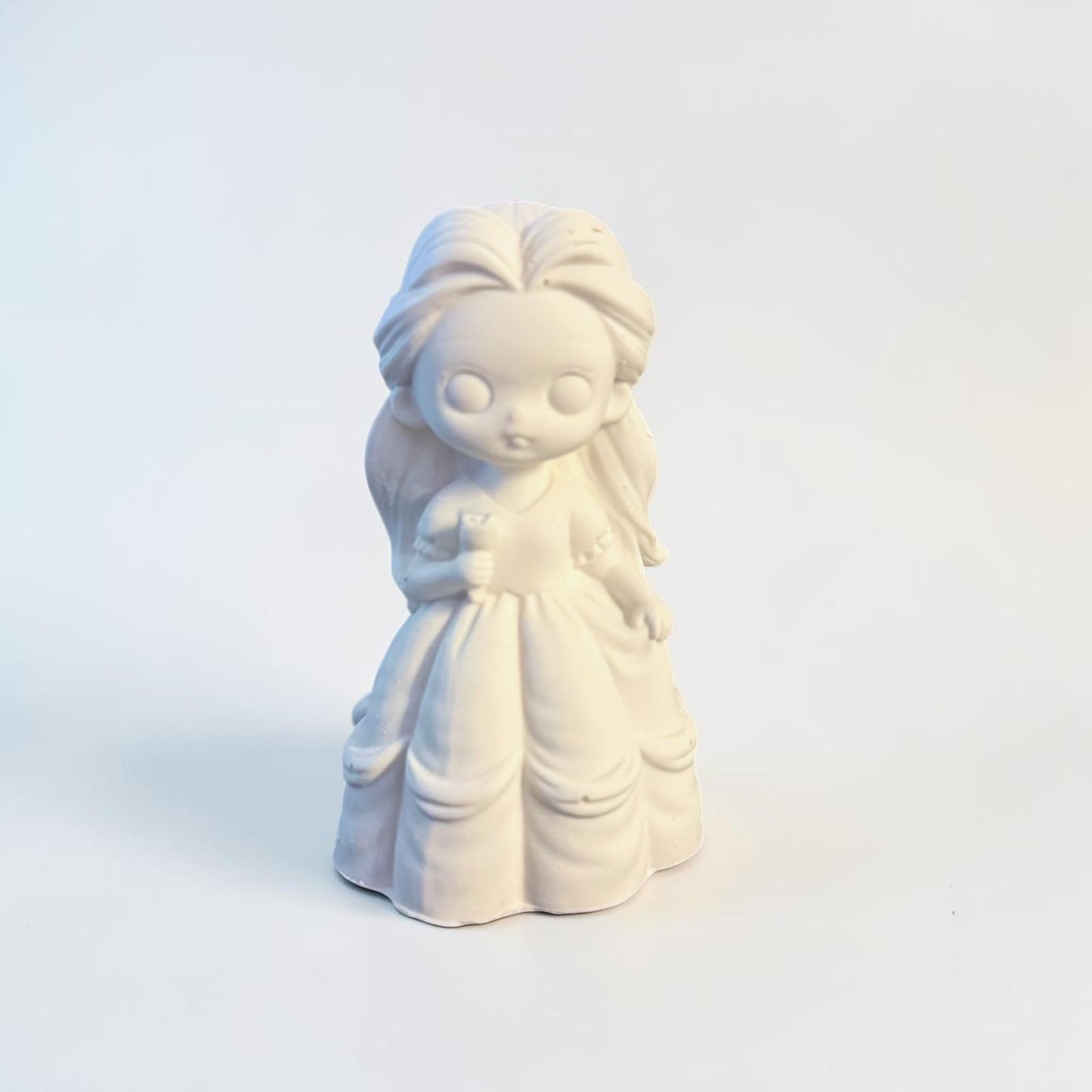 figurine Princesse robe classique  à peindre jesmonite kawaii