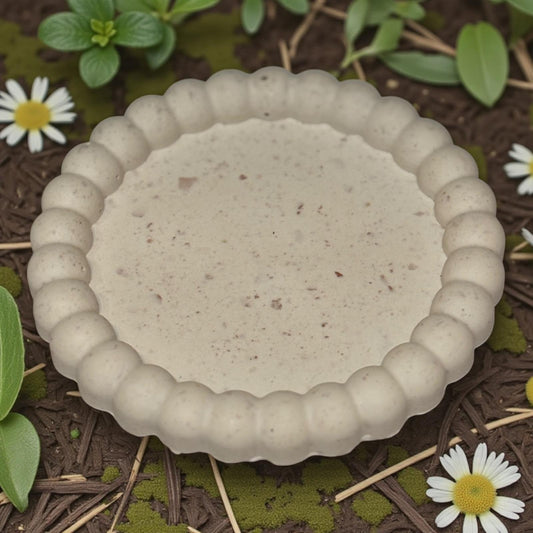 🤎 Vide-Poche Marguerite en Jesmonite – Terrazzo Marron & Beige Naturel Epoxy Kawaii