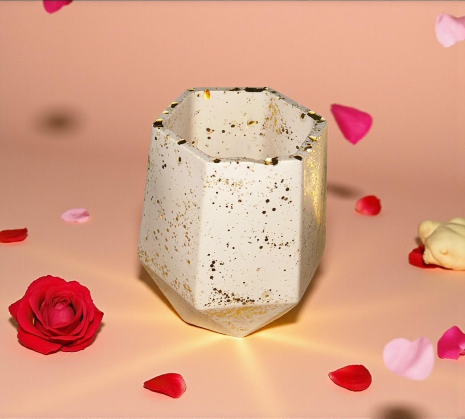 🌿 Petit Pot en Jesmonite – Personnalisable Epoxy Kawaii
