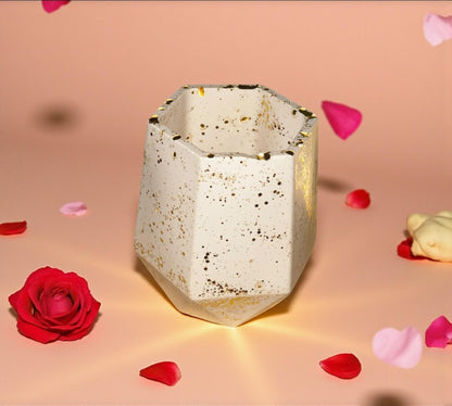 🌿 Petit Pot en Jesmonite – Personnalisable Epoxy Kawaii