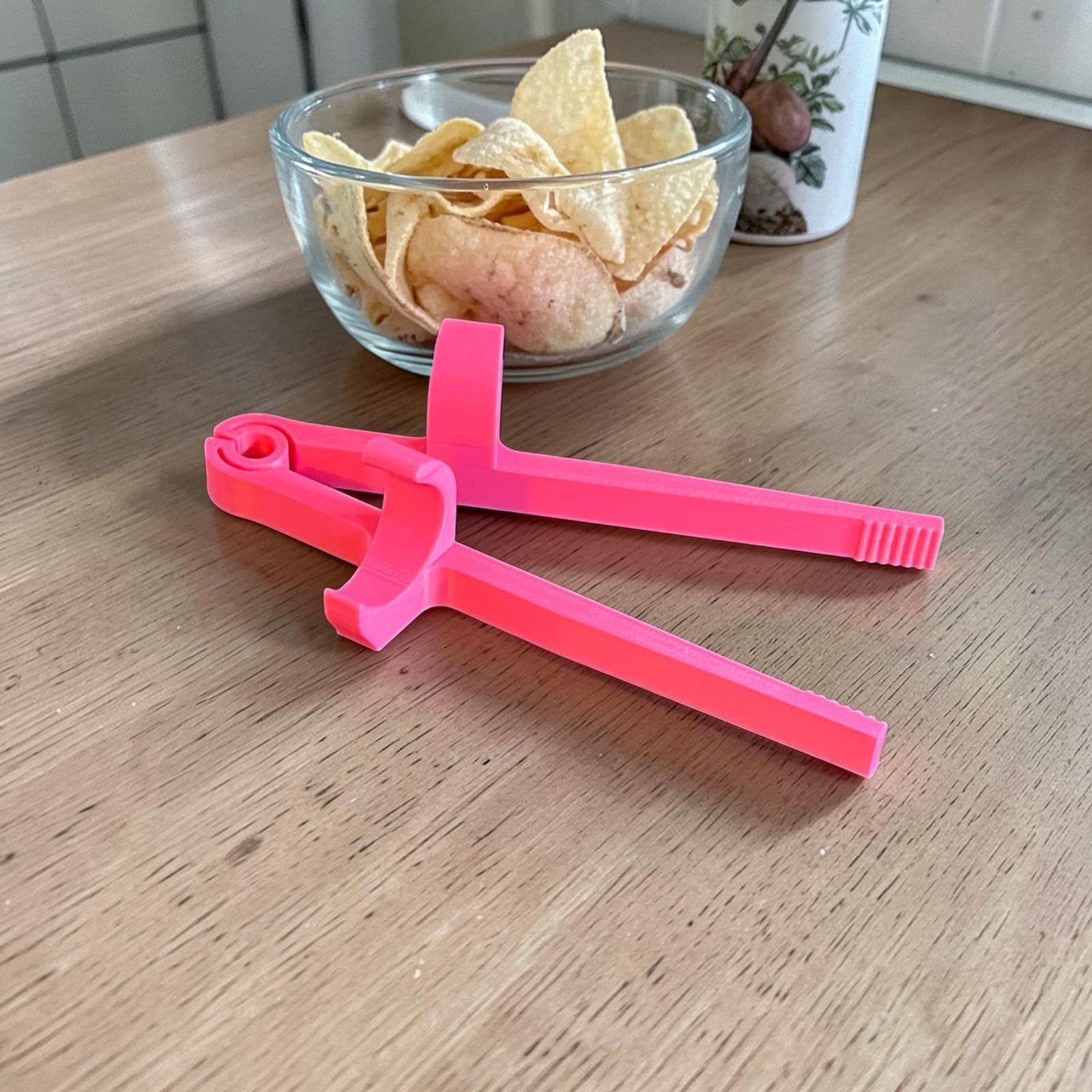 Baguette pour doigts geek personnalisable en impression 3D pour manger des chips sans se salir les doigts