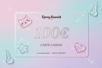 Offrez la Carte Cadeau Epoxy Kawaii : diffuseurs, vide-poches, coffrets et objets décoratifs personnalisés en Jesmonite. E-carte immédiate, valable 12 mois.