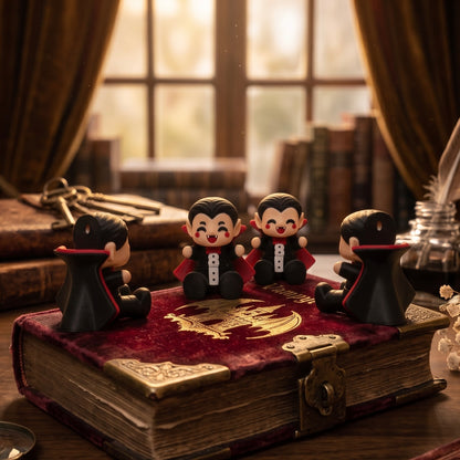 Dracula kawaii articulé impression 3D - collection Halloween