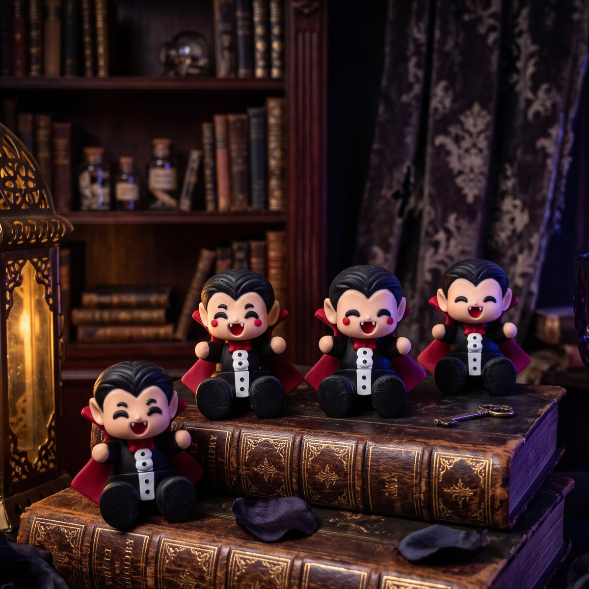 Porte-clés Dracula kawaii en main - impression 3D