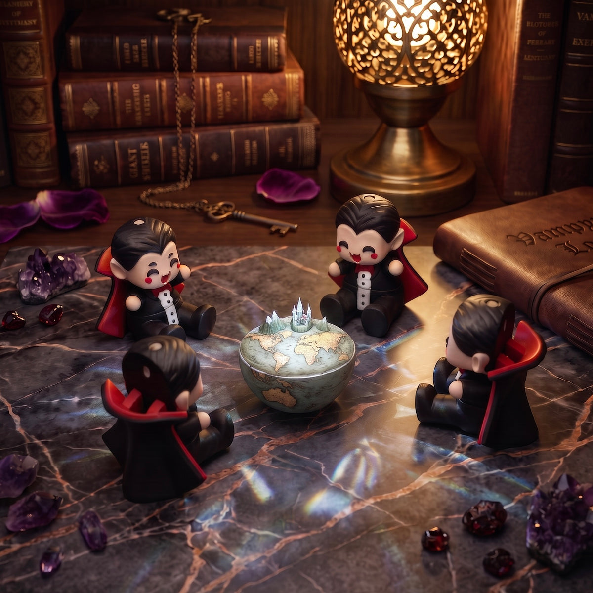 Dracula kawaii articulé Halloween - décor gothique