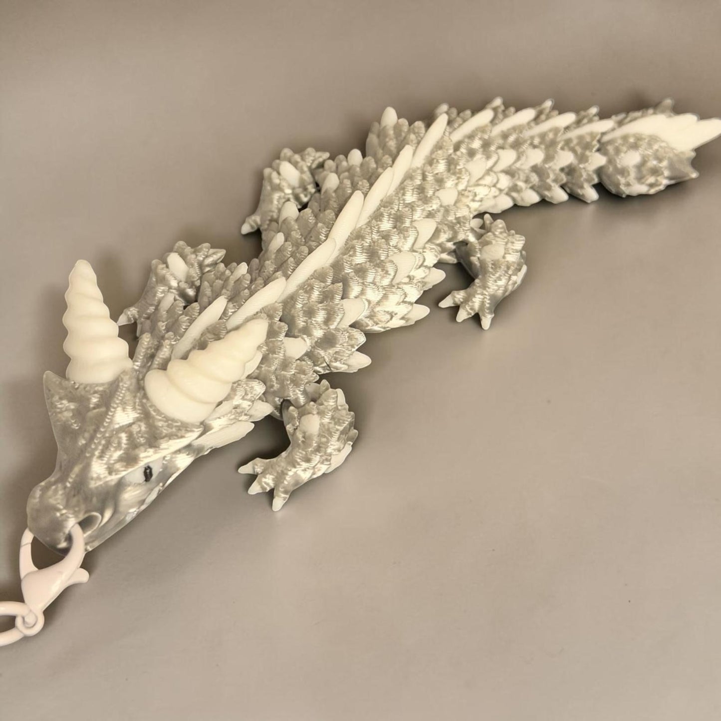 Dragon articulé porte-clé en PLA, figurine flexible kawaii, création artisanale Epoxy Kawaii
