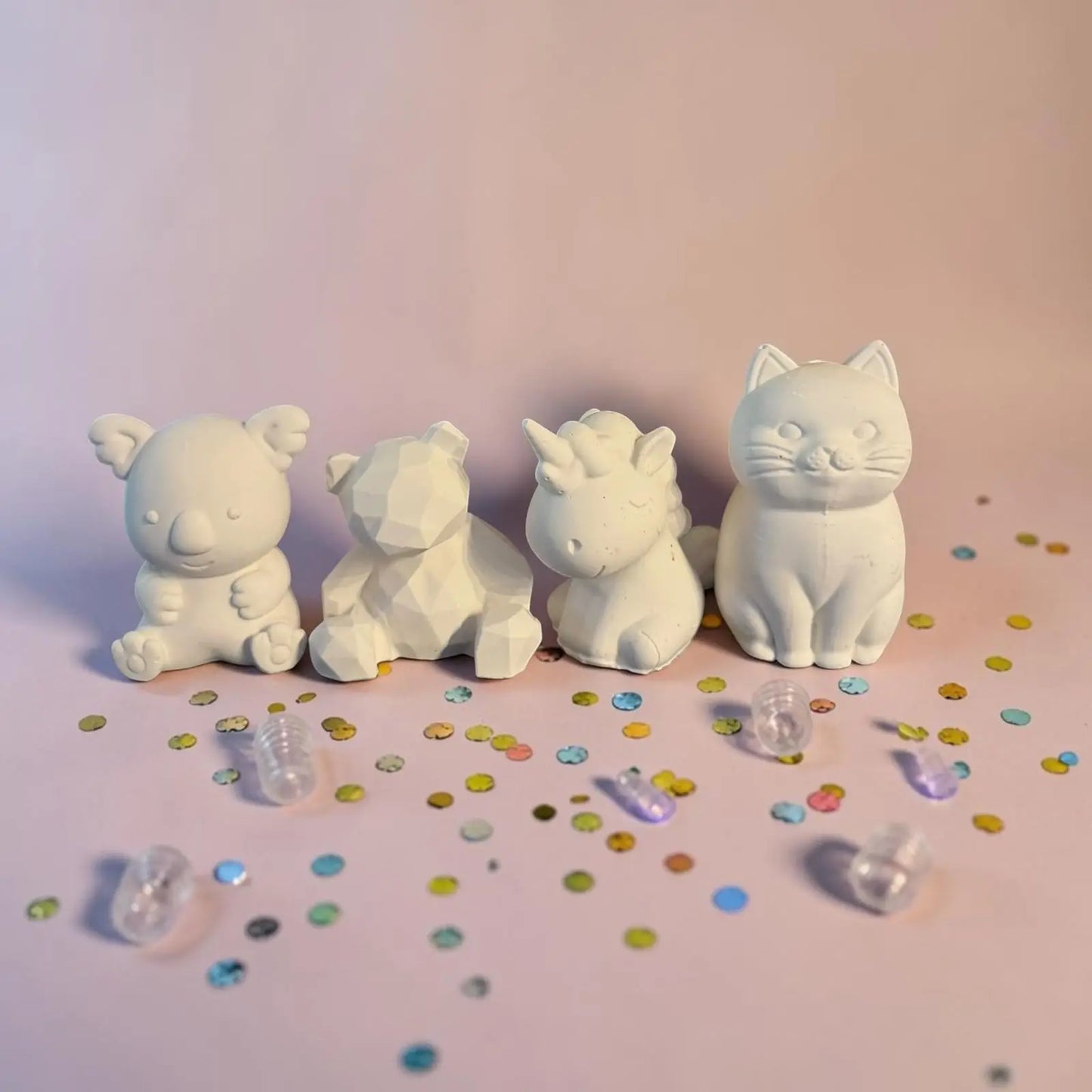 Collection animaux kawaii à peindre avec chat licorne koala et ourson