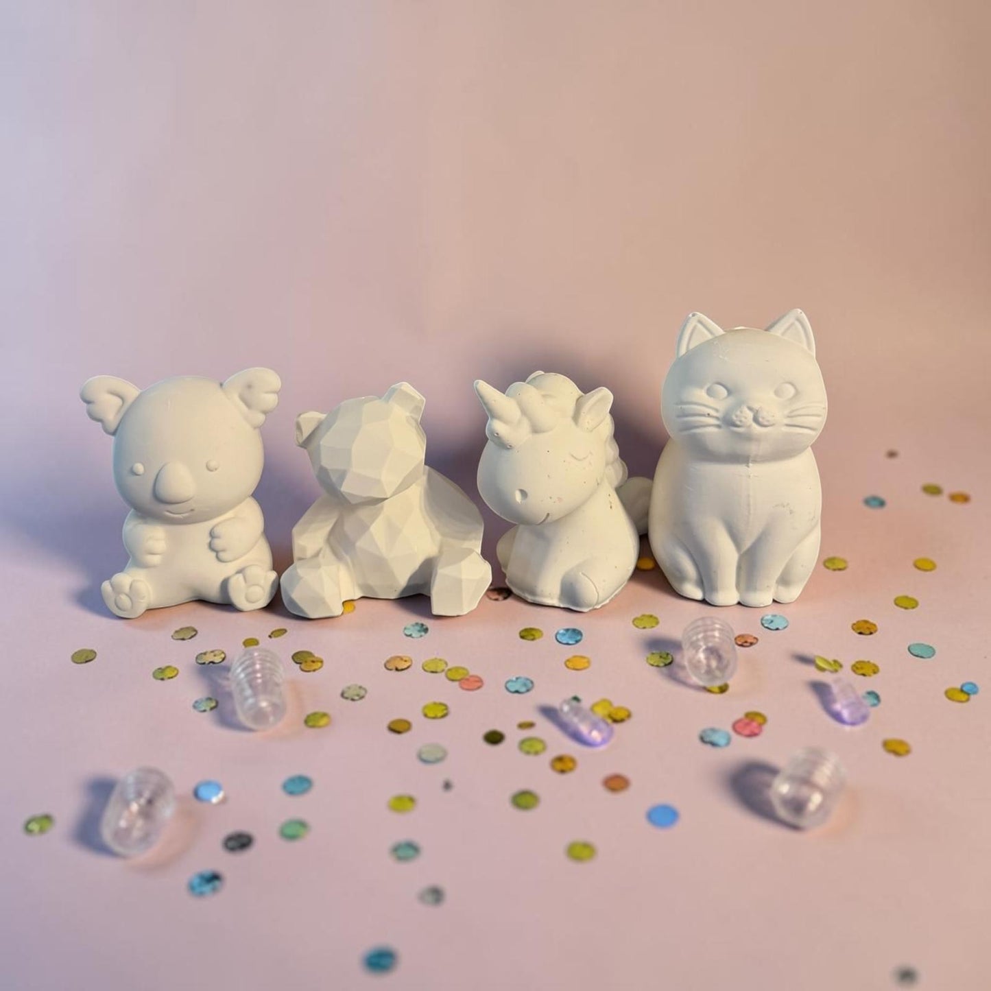 Collection animaux kawaii à peindre avec chat licorne koala et ourson