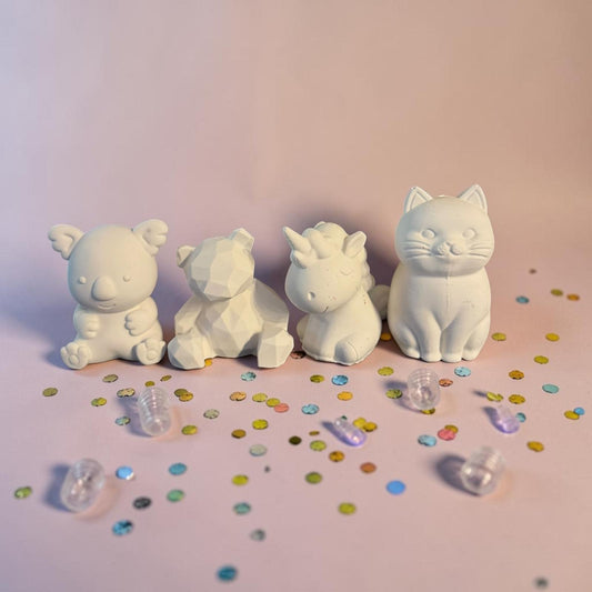 Collection animaux kawaii à peindre avec chat licorne koala et ourson