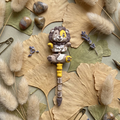 Lion articulé Halloween motif A avec longue queue classique segmentée