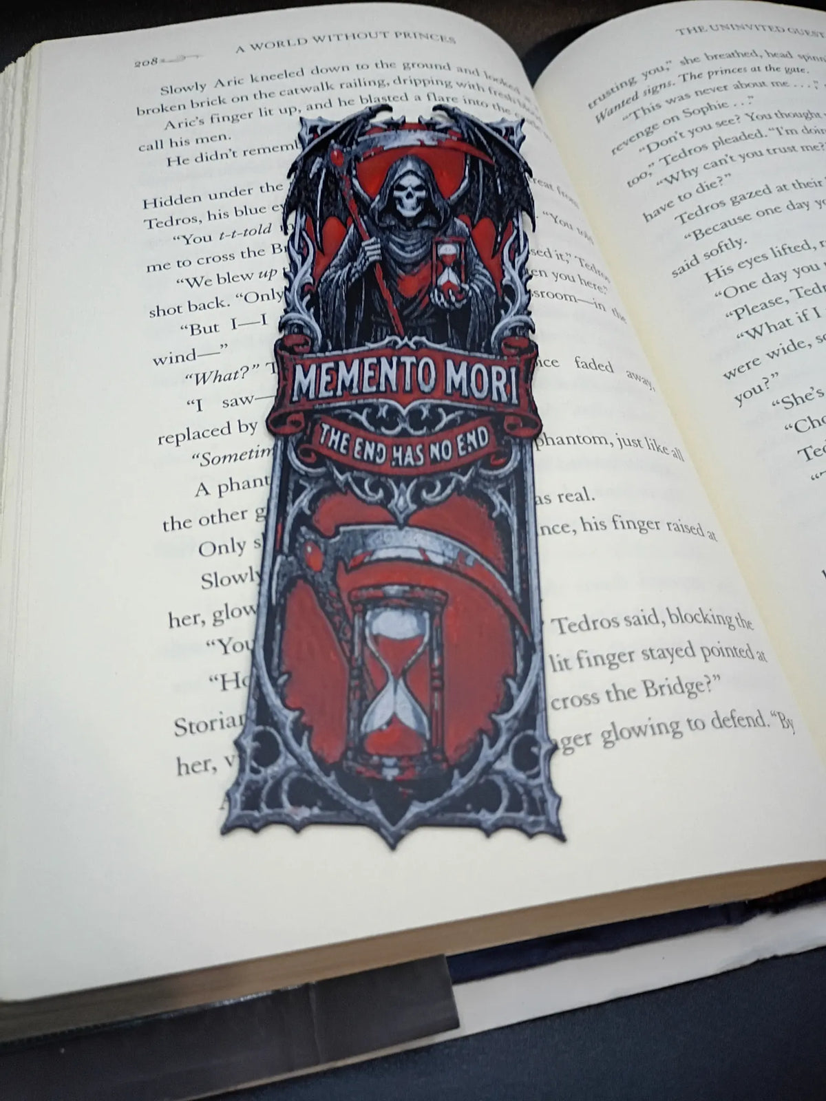 Marque-page Halloween faucheuse et sablier imprimé en 3D