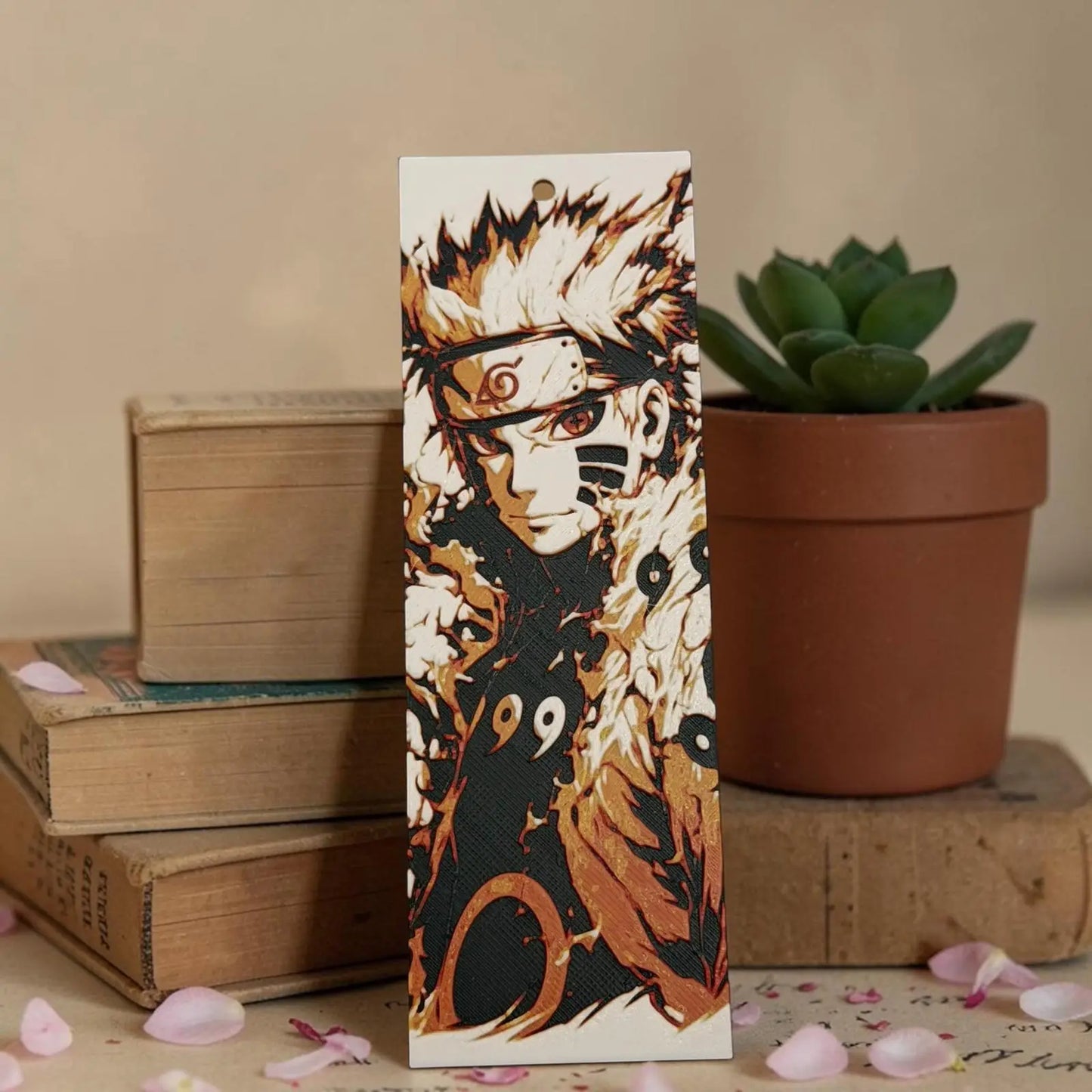 Marque-page Ninja Inspired – Style Anime Flamme 🔥📚 Epoxy Kawaii