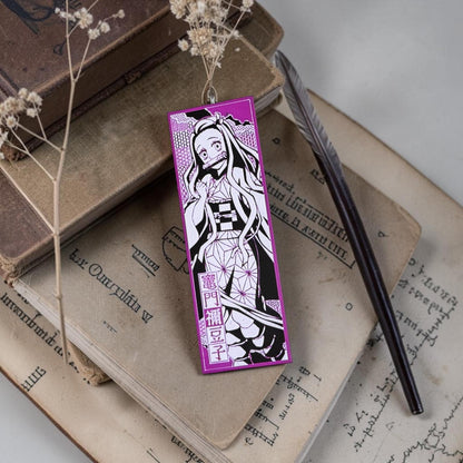 Marque-page anime style rose floral