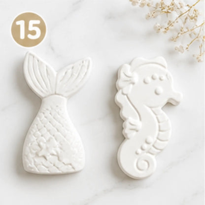 pack créatif sirène hippocampe figurines marines à peindre kit DIY enfant