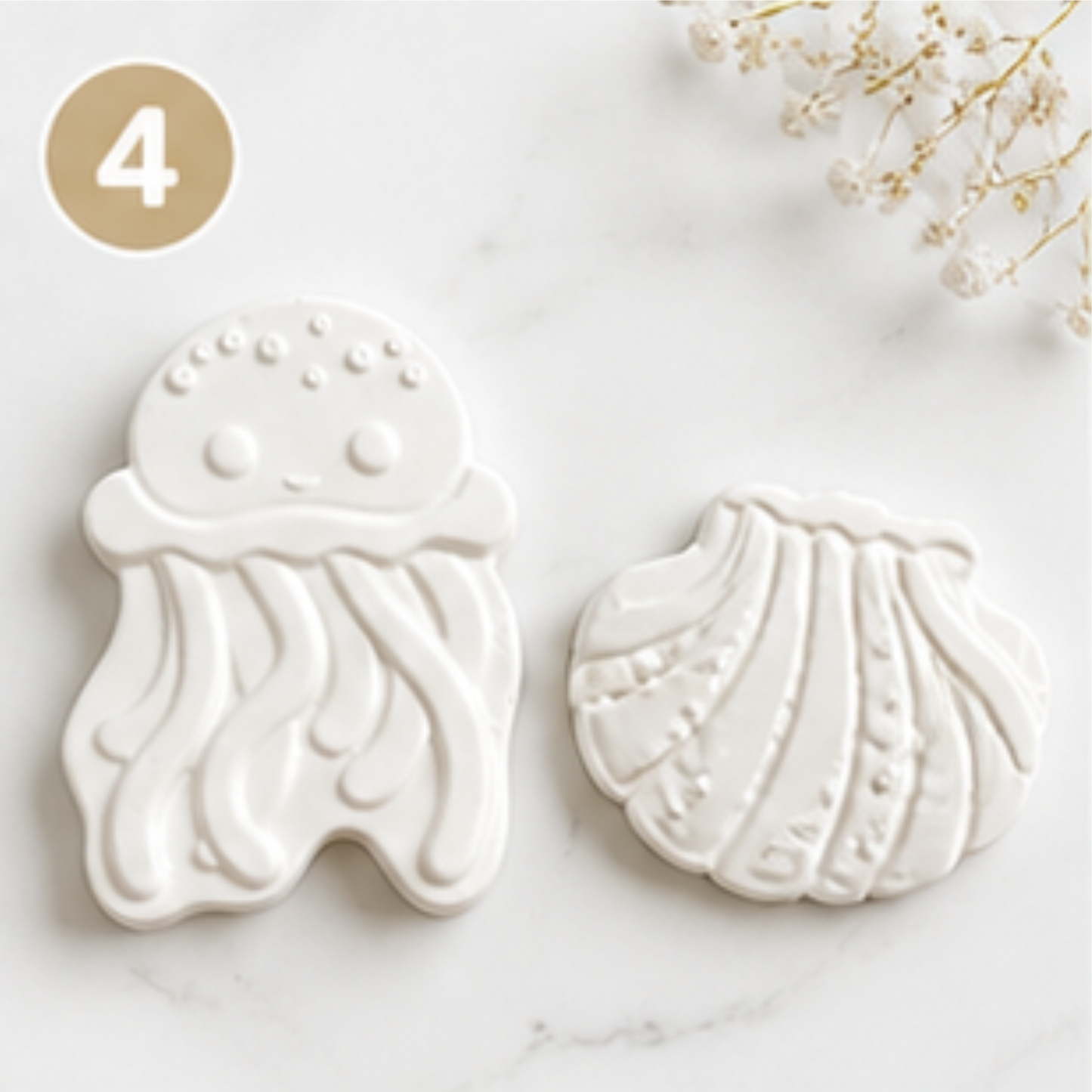pack créatif pieuvre coquillage décoration à peindre activité manuelle enfant mer