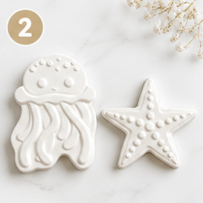 pack créatif pieuvre étoile de mer à peindre activité créative enfant figurines mer DIY