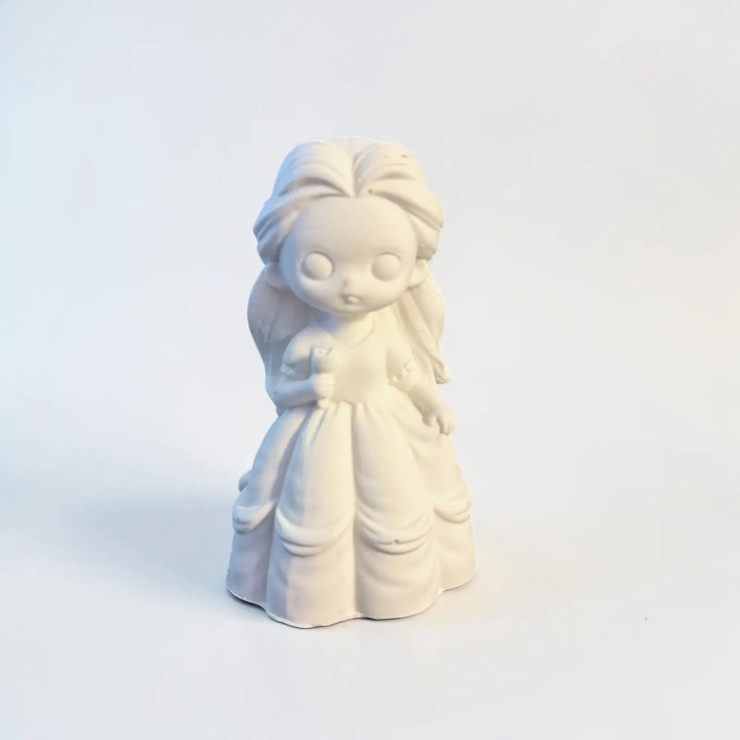 figurine Princesse robe classique  à peindre jesmonite kawaii