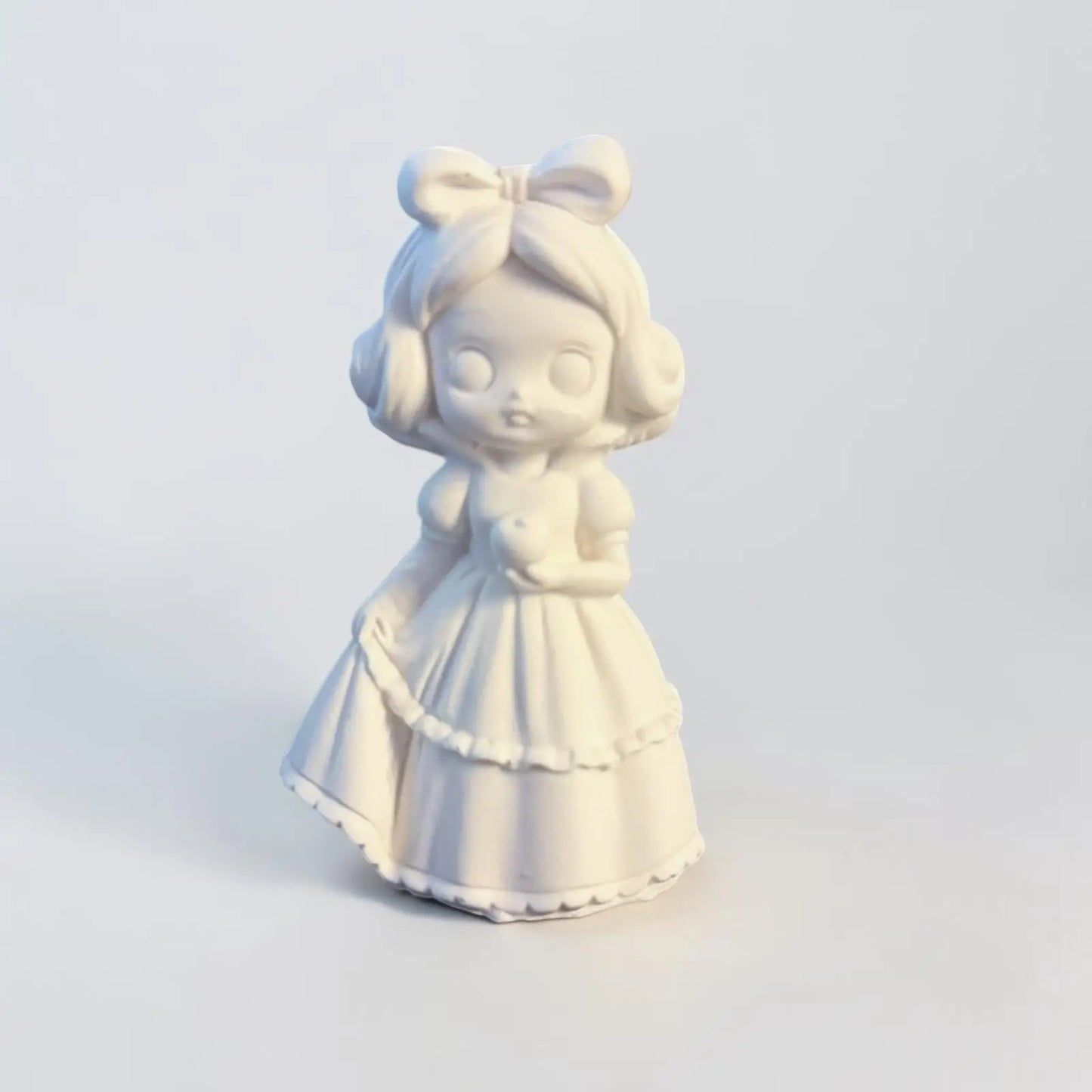 figurine Princesse kawaii vintage  à peindre jesmonite kawaii