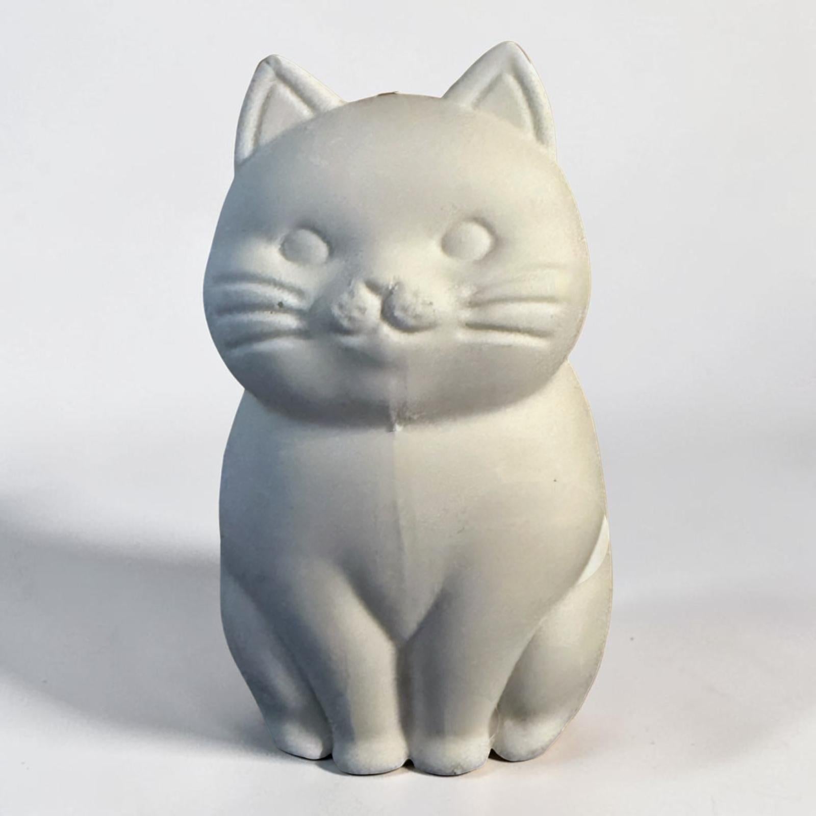 Petit chat kawaii à peindre style décoration pastel artisanale