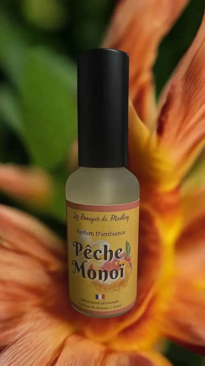 Energie et bonne humeur avec nos parfums d’ambiance Fruits & Soleil : Pêche Monoï, Mojito, Fruits rouges, Hibiscus…