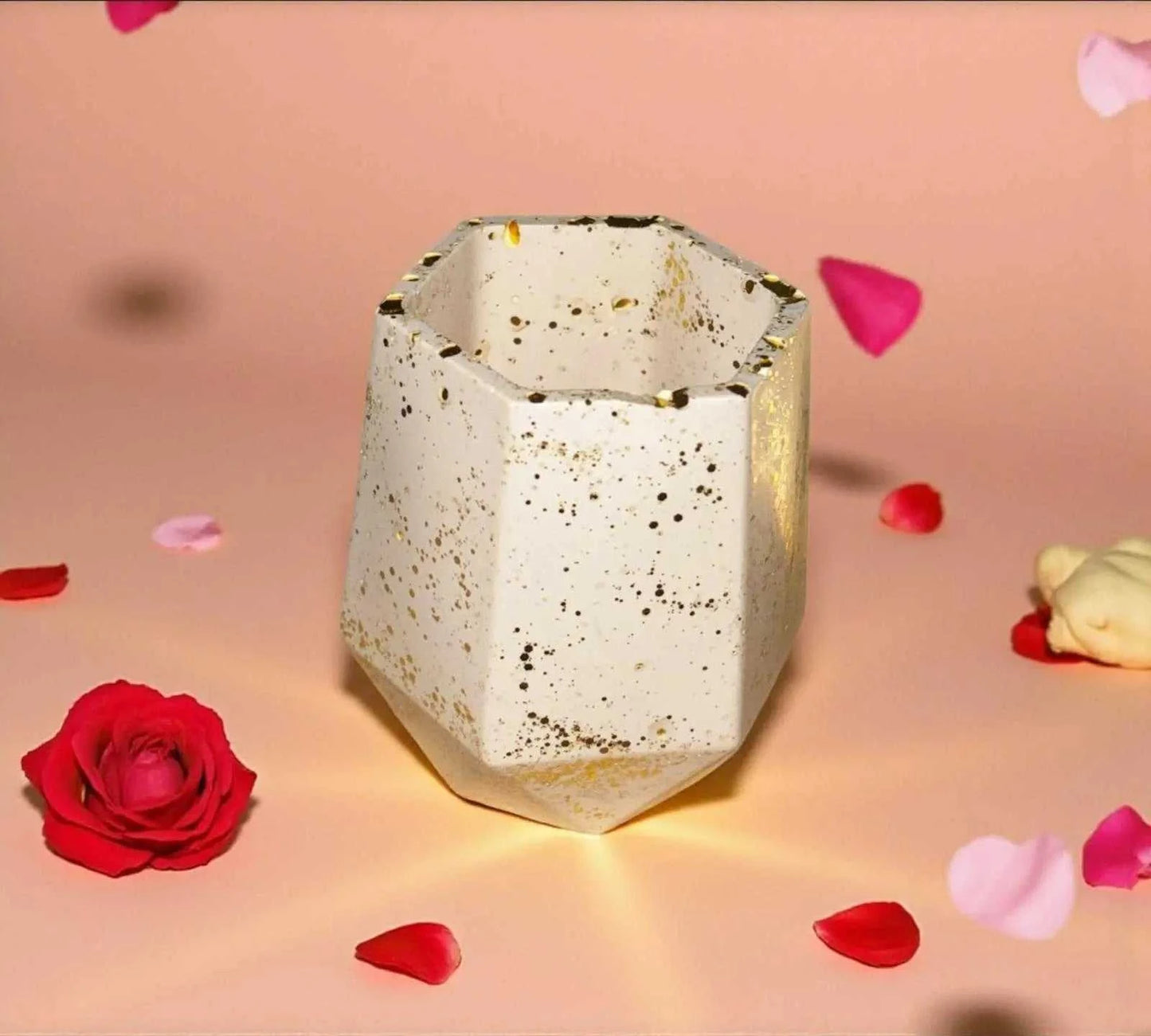 🌿 Petit Pot en Jesmonite – Personnalisable Epoxy Kawaii