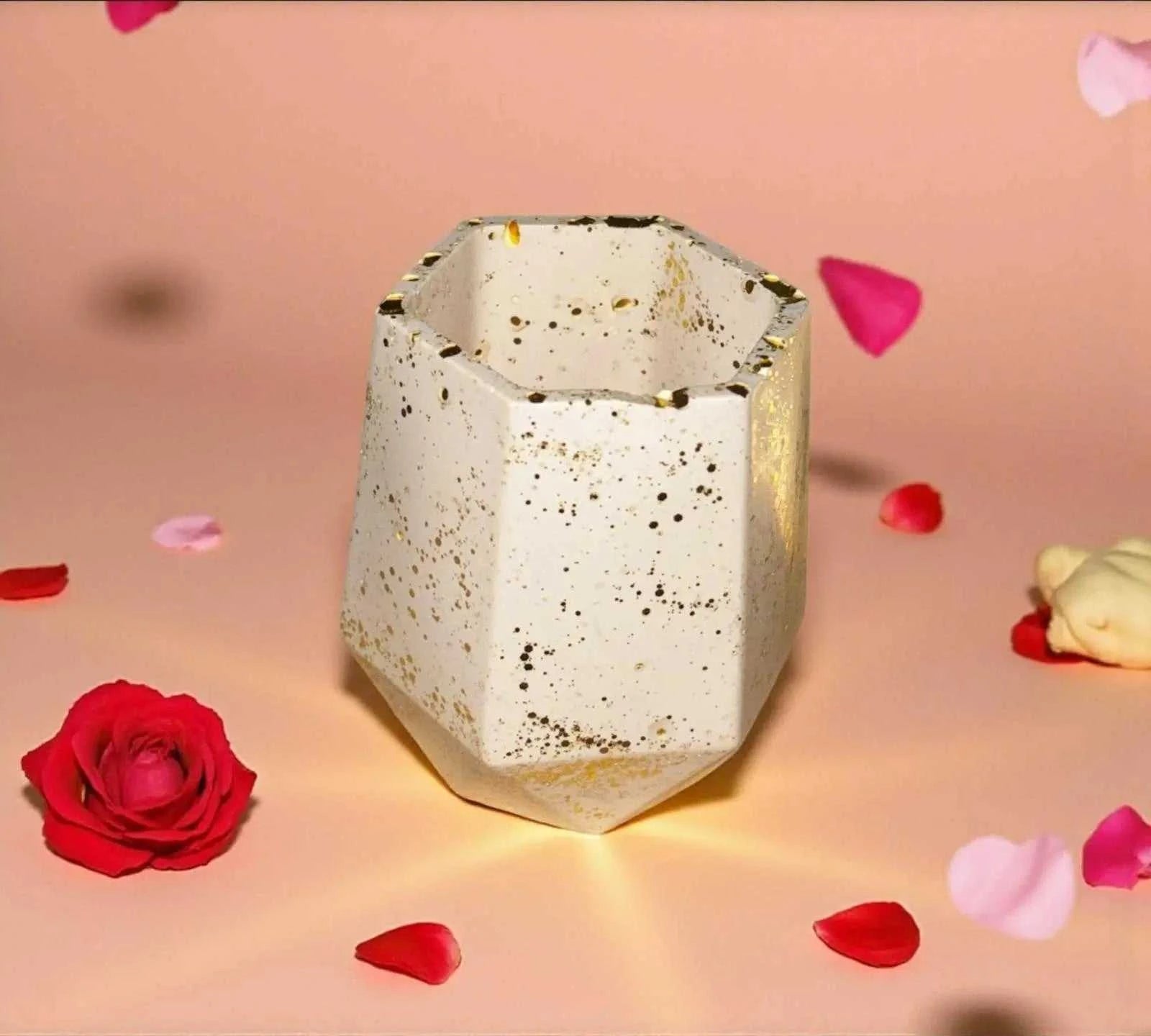 🌿 Petit Pot en Jesmonite – Personnalisable Epoxy Kawaii