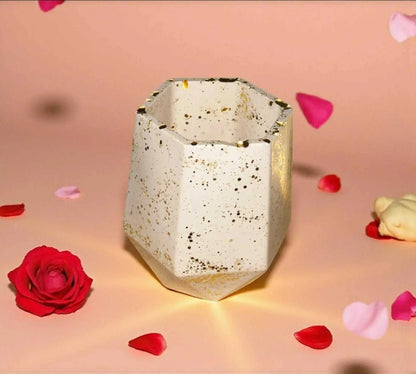 🌿 Petit Pot en Jesmonite – Personnalisable Epoxy Kawaii