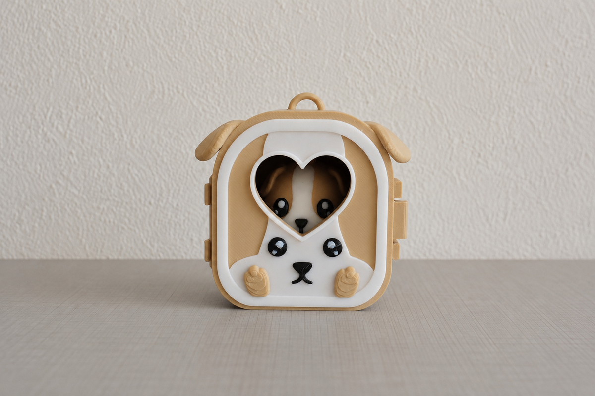 Pocket Pals Hamster - mini maison beige fermée avec fenêtre cœur