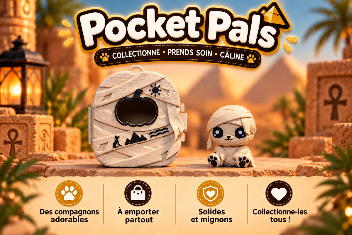 Pocket Pals Momie à collectionner, présentation en français