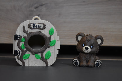 Maison Pocket Pals Ours et mini figurine ours côte à côte