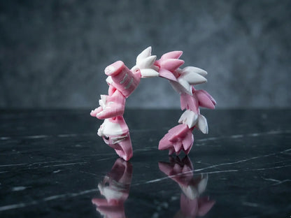Détail du porte-clé chaton kawaii articulé en PLA