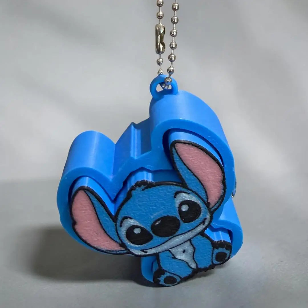 Porte clé clicker alien kawaii imprimé 3D