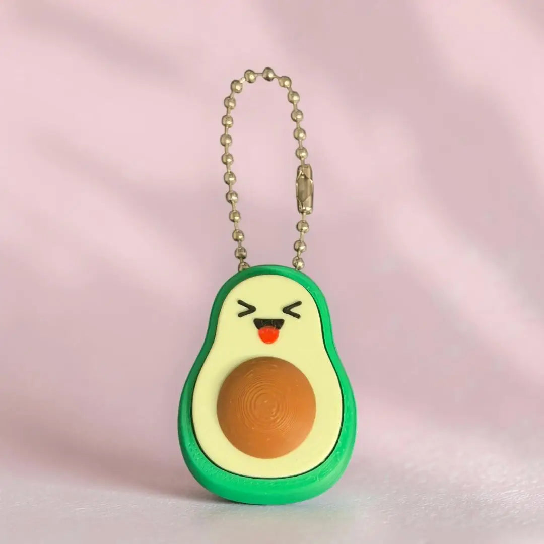 Porte-clé Clicker Avocat Kawaii – Anti Stress Fidget Epoxy Kawaii
