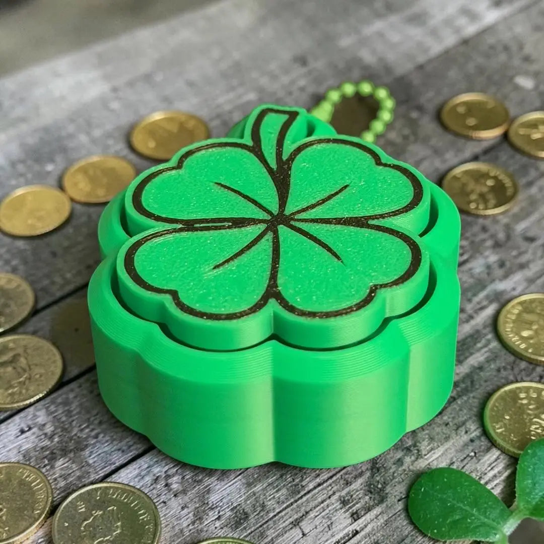 Porte clé clicker trèfle porte bonheur imprimé 3D