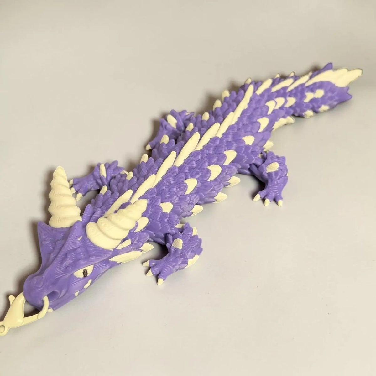 Dragon articulé porte-clé en PLA, figurine flexible kawaii, création artisanale Epoxy Kawaii
