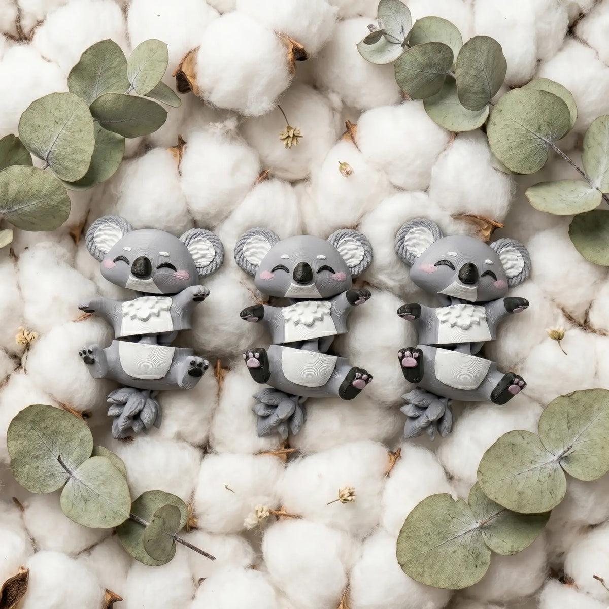 Porte-clé Koala articulé 3D – Bébé Koala Kawaii Epoxy Kawaii