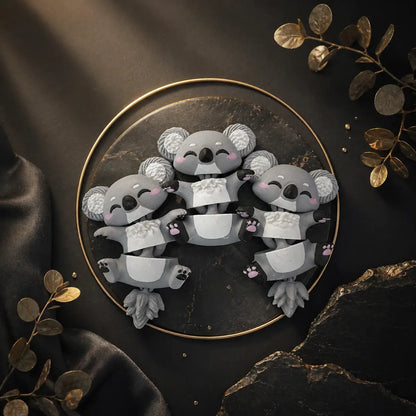 Porte-clé Koala articulé 3D – Bébé Koala Kawaii Epoxy Kawaii