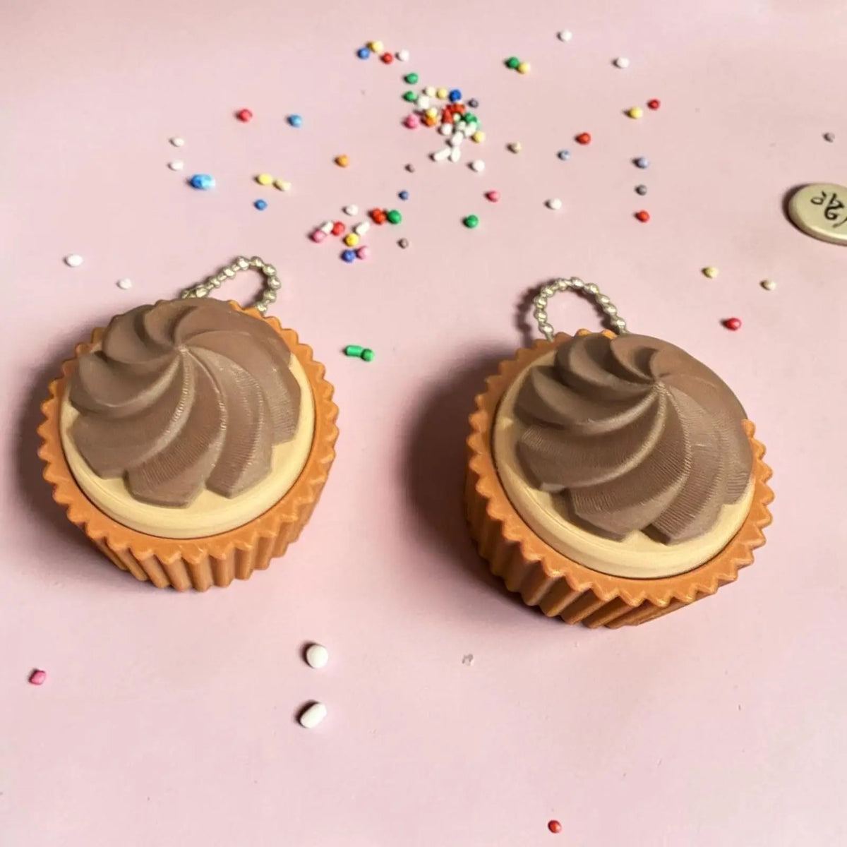Porte-clés Clicker Anti-Stress Cupcake Kawaii – vue 2