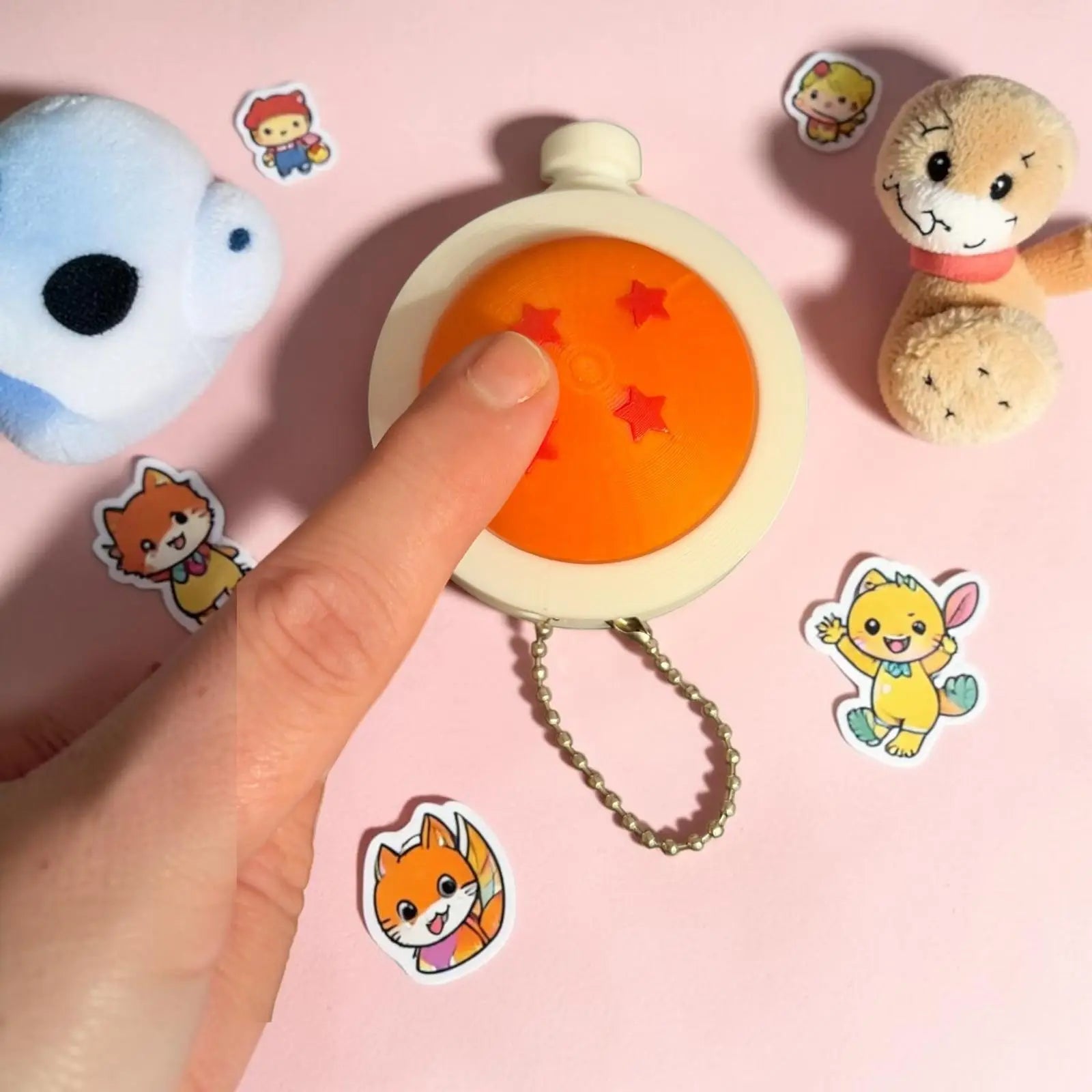 Porte-clés fidget manga boule de cristal