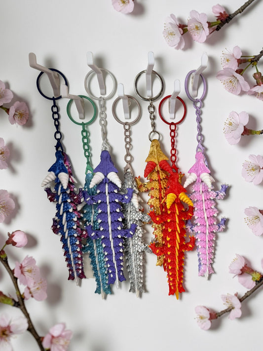 Dragon articulé porte-clé en PLA, figurine flexible kawaii, création artisanale Epoxy Kawaii